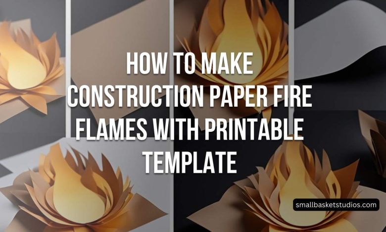 Construction Paper Fire Flames